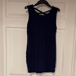 Loveappella Navy Maternity Tank Top